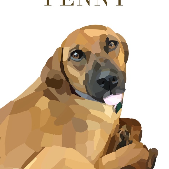 Custom Framed Dog Wall Art - Picture 2 of 3